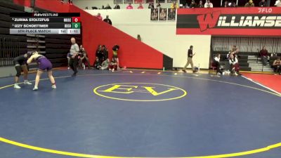 140 lbs 5th Place Match - Zurina Stoltzfus, Muscatine vs Izzy Schoettmer, Benton Community