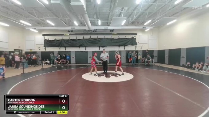 120-128 lbs Quarterfinal - Janea Soundingsides, Wyoming Indian Middle ...