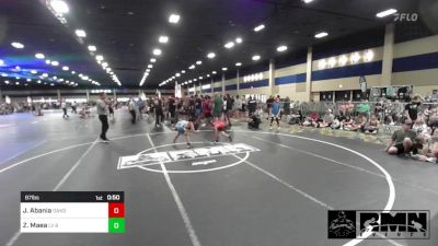 87 lbs Rr Rnd 3 - Jordan Abania, Oakdale WC vs Zoriah Maea, LV Bears WC