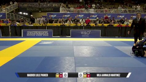 Mila Aannalis Martinez vs Maddox Lulle Parker 2026 Pan Kids Jiu-Jitsu IBJJF Championship