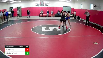 215 lbs Cons. Round 2 - Xavier Carter, Beaver County Christian School vs Ethan Hall, Southmoreland Hs