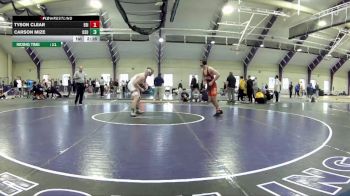 184 lbs Cons. Semi - Tyson Clear, Edinboro-Unattched vs Carson Mize, Ohio State Unattached