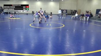 149 lbs 7th Place Match - Jaden Kondor, Waldorf (Iowa) vs Michael Hodge, Harper College