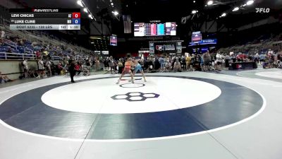 138 lbs Cons. Sub-rd Of 32 - Levi Chicas, AZ vs Luke Cline, MO