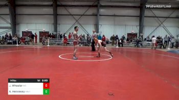 141 lbs Prelims - Josh Wheeler, Rhode Island College vs Andrew Hennessy, Wesleyan