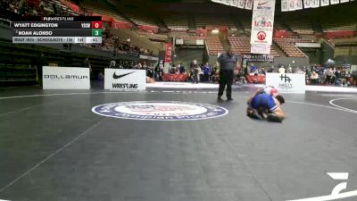 Schoolboys - 155 lbs Champ. Round 2 - Noah Alonso vs Wyatt Edgington, Yuba Sutter Combat Wrestling Club
