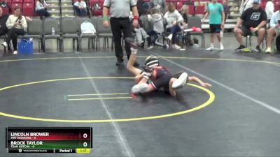 65 lbs Placement Matches (8 Team) - Lincoln Brower, Mat Assassins vs Brock Taylor, Team Gotcha