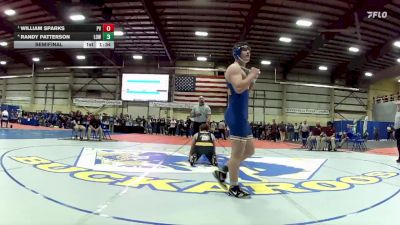 190 lbs Semifinal - William Sparks, Pahrump Valley vs Randy Patterson, Lowry