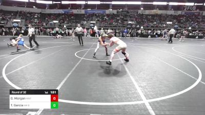 155 lbs Round Of 32 - Gage Morgan, Hinton Blackhawks vs Tatum Garcia, NM Bad Boyz