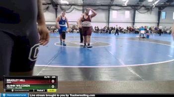 285 lbs Champ. Round 2 - Quinn Wilcoxen, Cornell College vs Bradley Hill, Iowa