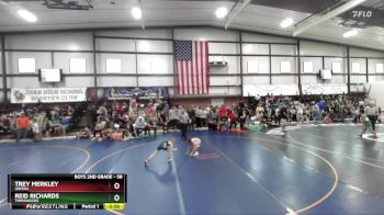 58 lbs Champ. Round 1 - Trey Merkley, Uintah vs Reid Richards, Timpanogos