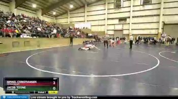 157 lbs Champ. Round 3 - Ismael Christiansen, Marsh Valley vs Jacob Toone, Farmington