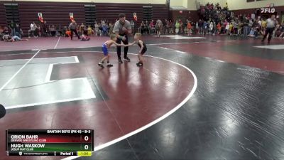 B-3 lbs Quarterfinal - Hugh Waskow, Jesup Mat Club vs Orion Bahr, Denver Wrestling Club