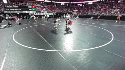 144 lbs Cons. Quarters - Brady Austin, Muskego vs Cole DuChateau, Arrowhead