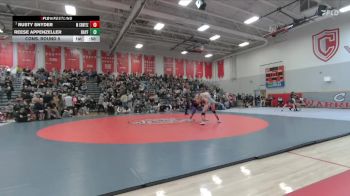 144 lbs Cons. Round 5 - Rusty Snyder, Montezuma Cortez vs Reese Appenzeller, Bayfield