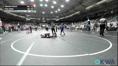 84 lbs Final - Heston Fugate, Lincoln Christian vs Paul Mote, Bartlesville Wrestling Club
