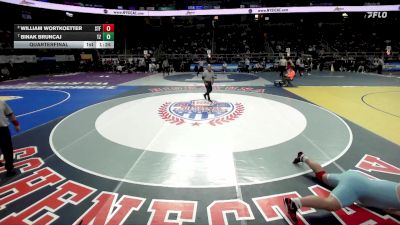 I-285 lbs Quarterfinal - Binak Bruncaj, Tappan Zee vs William Wortkoetter, St. Francis