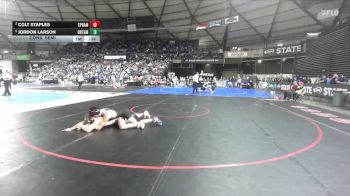 Boys 2A 165 lbs Cons. Semi - Jordon Larson, Orting vs Colt Staples, Ephrata