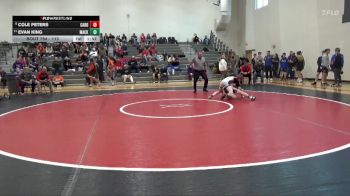 113 lbs Cons. Round 2 - Cole Peters, Cardinal Community vs Evan King, Mackinaw