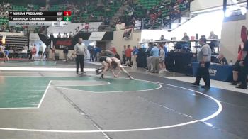 7A 113 lbs Cons. Round 3 - Adrian Freeland, Huntsville vs Brendon Chermer, Hoover