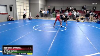 157 lbs Cons. Round 2 - Charlie Hutson, Fort Hays State vs DezMonde Garterell, Nebraska