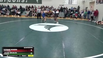 190 lbs Quarterfinal - Jacob Grijalva, Florence vs Kyonne Rogers, Mae Jemison