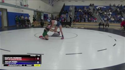 110 lbs Champ. Round 1 - Kaitlyn Moreno, East Los Angeles College vs Tatum Mora, Cerritos College