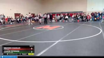 120 lbs Champ. Round 2 - Cooper Peterson, Blue Earth Area vs Brayden Chandler, Marshall
