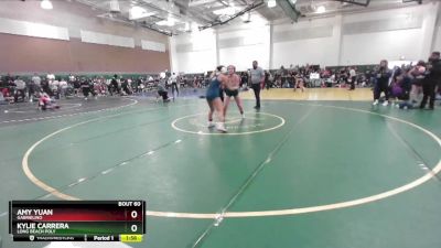 130 lbs Champ. Round 1 - Kylie Carrera, Long Beach Poly vs AMy Yuan, Gabrielino