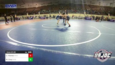 90 lbs Consi Of 8 #2 - Uriah Ybanez, Panhandle RTC vs Maximus Gray, Division Bell Wrestling