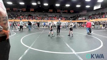 90 lbs Consi Of 8 #2 - River Holcomb, Tecumseh Youth Wrestling vs Gunner Coffelt, Bridge Creek Youth Wrestling