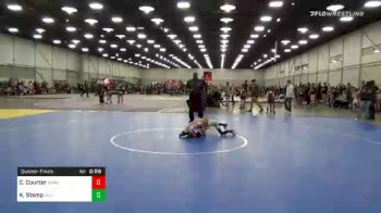 55 lbs Quarterfinal - Chase Courter, Simmons Academy Wrestling Saw vs Knox Stamp, All-American/Bruiser WC