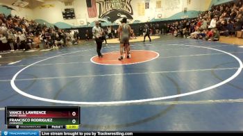 175 lbs Champ. Round 1 - Vance L Lawrence, Mount Baker vs Francisco Rodriguez, Lynnwood