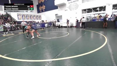 140 lbs Cons. Round 1 - Olivia Infante, Eleanor Roosevelt vs Eliana Trevino, Aliso Niguel