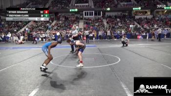 90 lbs Quarterfinal - Treyvonn Clark, Stockton WC vs Ryker Granado, Topeka Blue Thunder