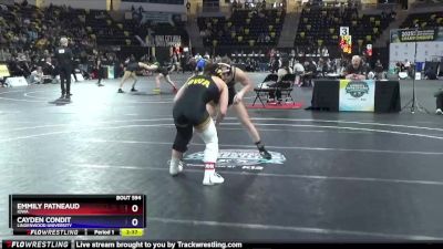 131 lbs 5th Place Match - Cayden Condit, Lindenwood University vs Emmily Patneaud, Iowa