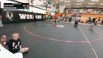 105 lbs 3rd Place Match - Beckham Jacobs, Lander Middle School vs Wyatt Blank, Rocky Mountain Middle School