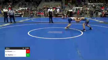 96 lbs Consolation - Brody Brown, Topeka Blue Thunder vs Wyatt Mathis, Dark Cloud WC