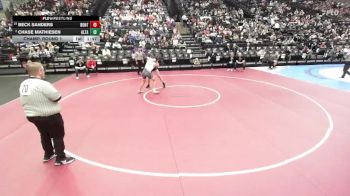 5A 165 lbs Champ. Round 1 - Beck Sanders, Bountiful vs Chase Mathiesen, Alta