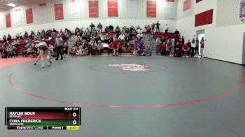 130 lbs Cons. Round 3 - Haylee Bour, McKinley vs Cora Frederick, Vermillion