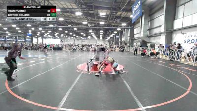 126 lbs Round Of 32 - Ryan Horner, NJ vs Justice Collins, NC