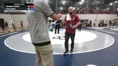 57 kg 3rd Place Match - Hayden Schwab, Immortal Athletics WC vs Paul Kenny, Hawkeye Wrestling Club