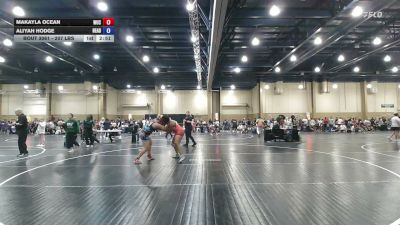 207 lbs Rr Rnd 1 - Makayla Ocean, Wrestling University Club vs Aliyah Hodge, Head Hunters Wrestling Club Florida