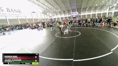 49 lbs Round 1 (4 Team) - Xavier Almaguer, Mat Demons vs Kannon King, Salem Elite Wrestling