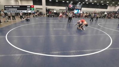150 lbs Cons. Sub-rd Of 32 - Maxwell Trostle, Caprock High School Wrestling vs Ty Eversman, Bear Cave Wrestling Club