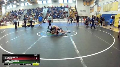 128 lbs Round 3 - Lucca Aragon, Eagle Empire vs Wyatt Martin, Unattached