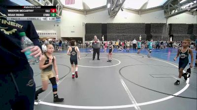 53 lbs Rr Rnd 6 - Weston McCarthy, Falcons Wrestling Club vs Noah Reino, CT Refinery