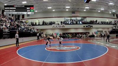 132 lbs 2nd Wrestleback (16 Team) - Jadyn Brown, Jasper County vs Noah Bellue, Mt. Pisgah Christian School