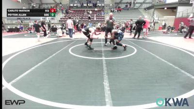 160 lbs 2nd Place - Carlito Watson, Pitbull Wrestling Academy vs Peyton Allen, Broken Arrow Wrestling Club