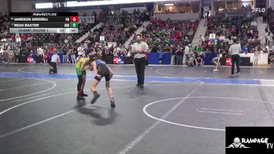 79 lbs Champ. Round 1 - Beau Baxter, Andover vs Jameson Grizzell, Pratt WC
